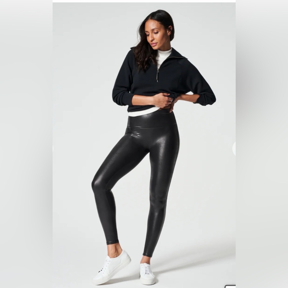 SPANXshape Faux Leather Leggings